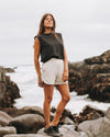 Short Bolsillos Algodón - Gris Melange