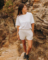 Short Bolsillos Algodón - Gris Melange