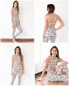  Pack Top Comfy & Legging Leopard 7/8 + Collet de regalo