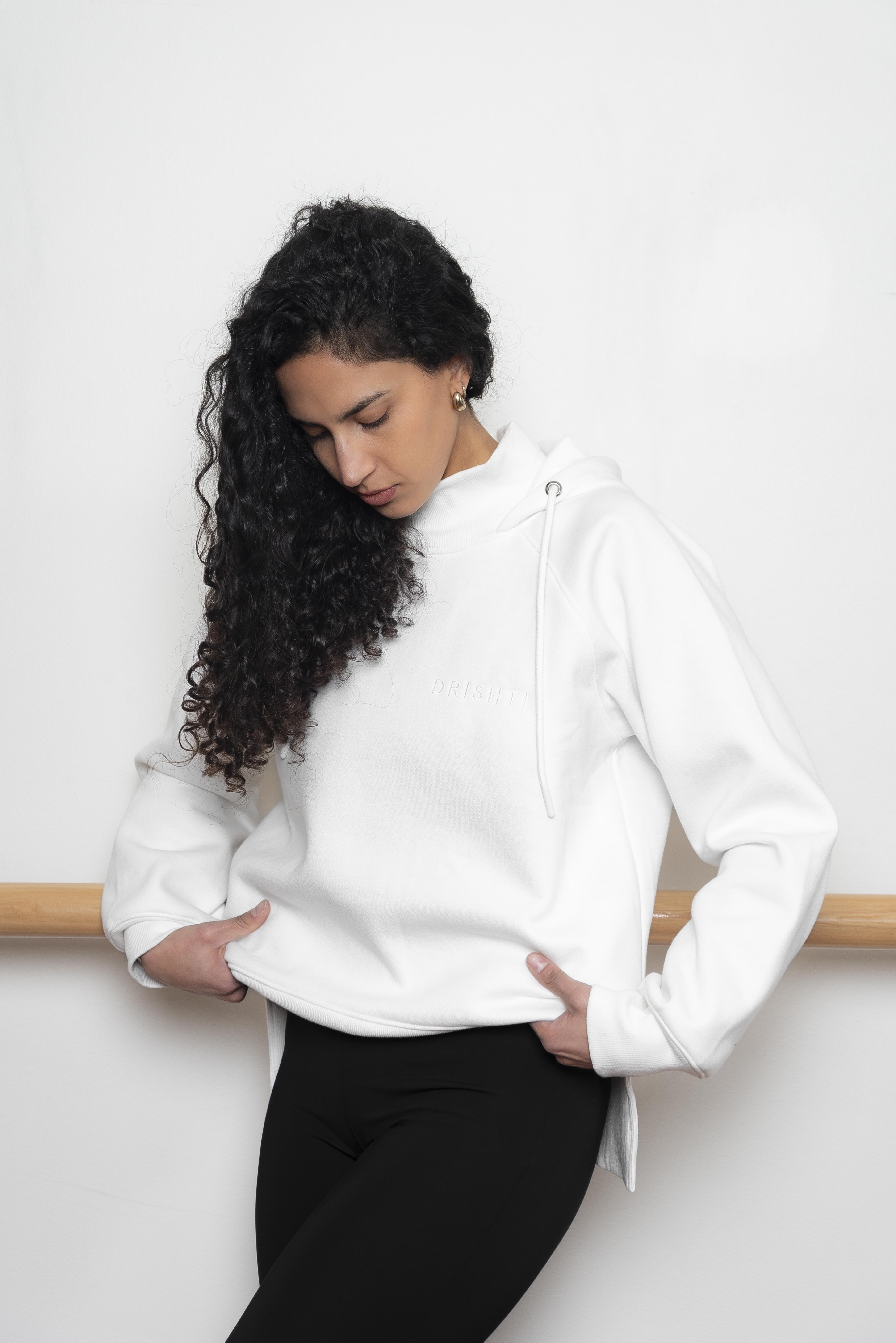 Willow Hoodie Algodón - Perla