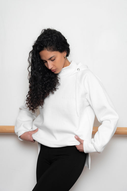 Willow Hoodie Algodón - Perla