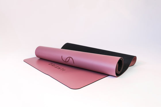 Mat de yoga Drishti Eco 4.5mm Rosado + Bolso