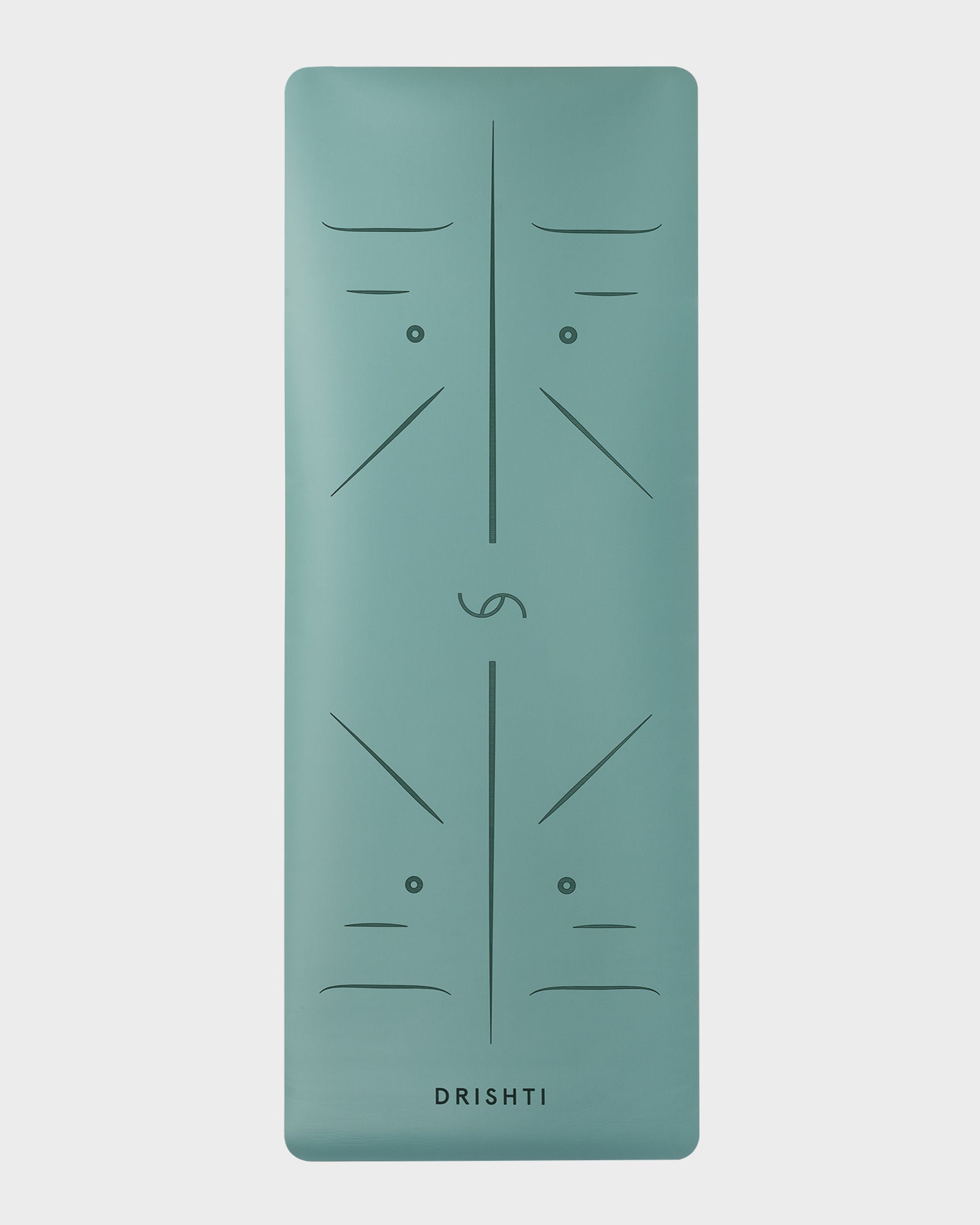 Mat de yoga Drishti Eco 4.5mm Verde + Bolso