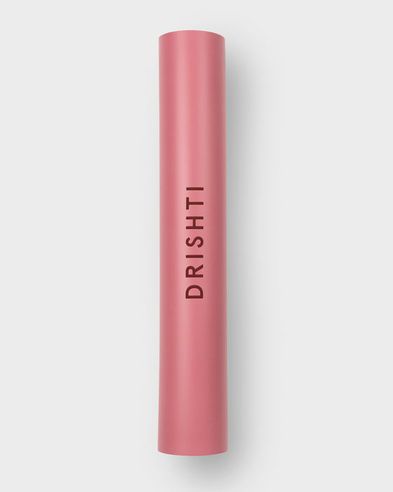 Mat de yoga Drishti Eco 4.5mm Rosado + Bolso