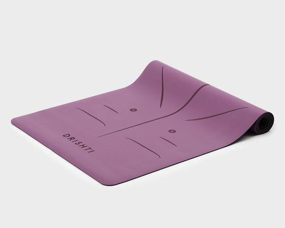 Mat de yoga Drishti Eco 4.5mm Morado + Bolso