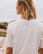 Polera Básica Mangas Algodón Pima - Blanca