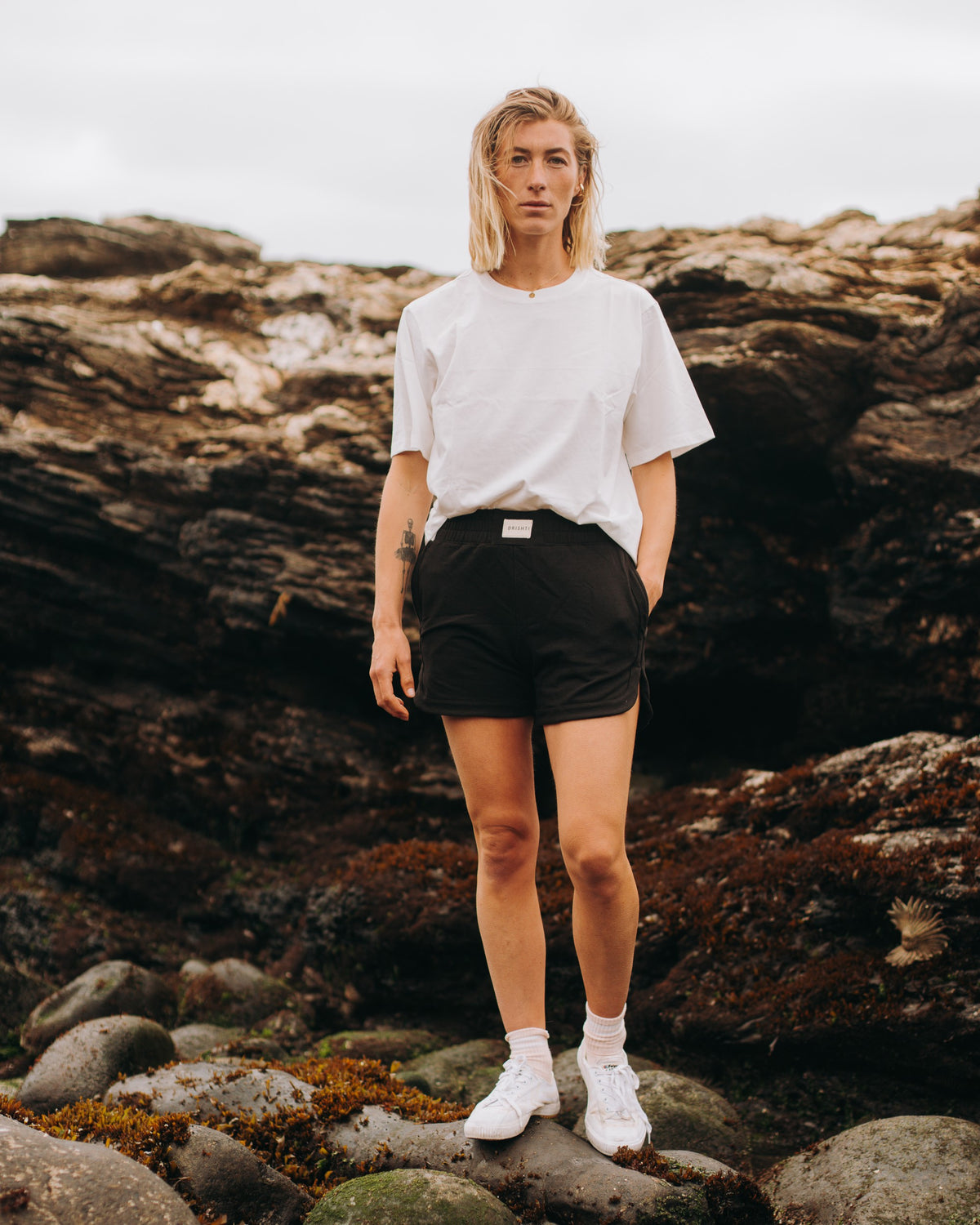 Short Bolsillos Algodón - Negro - S