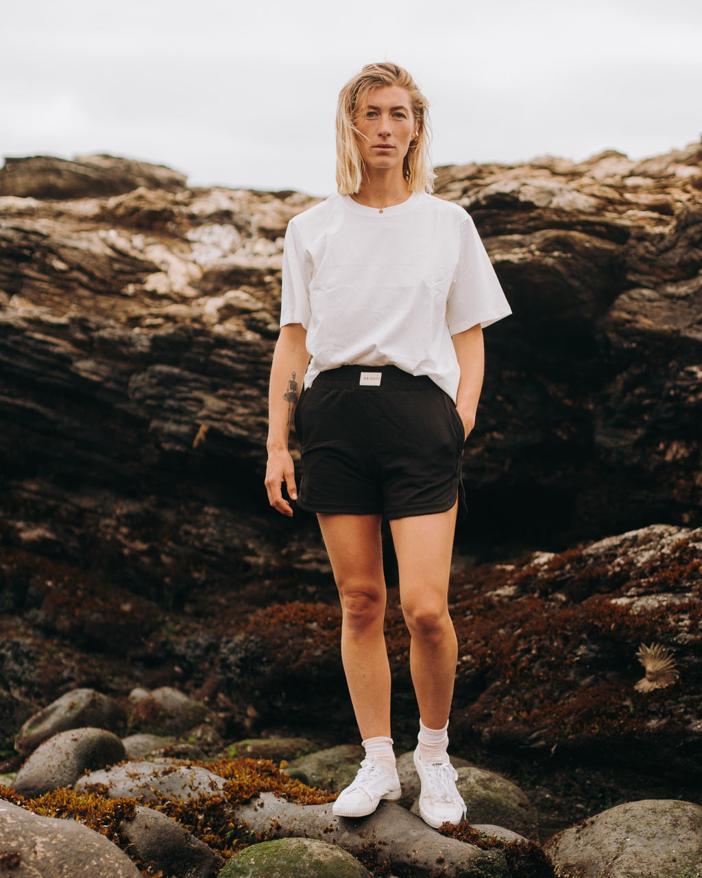 Short Bolsillos Algodón - Negro