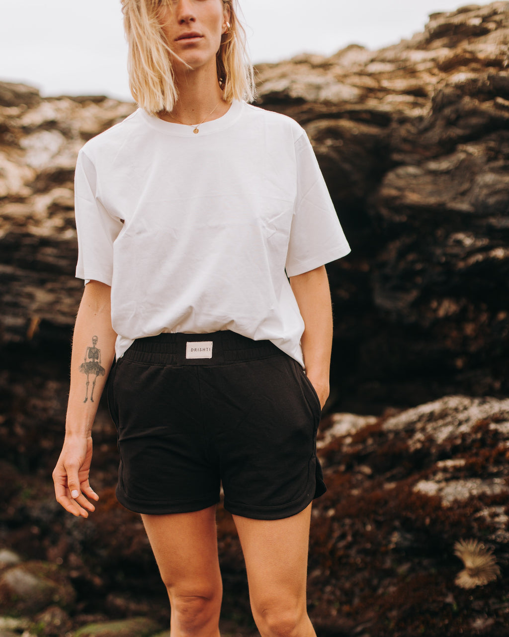 Short Bolsillos Algodón - Negro